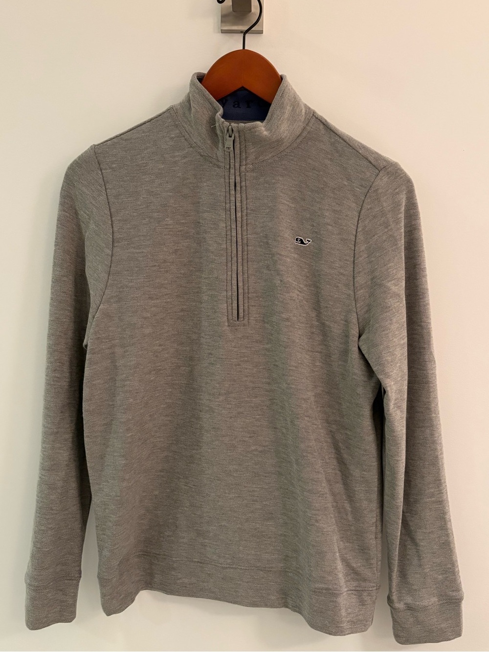 Vineyard Vines Boy’s Gray Quarter-Zip Pullover Sweater NWT